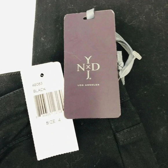 NYDJ Not Your Daughter's Jeans Size 4 Black Hayden Straight Leg Jeans in Twill - Picture 4 of 5